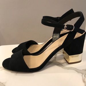 Ann Taylor Joann Suede Heeled Sandal